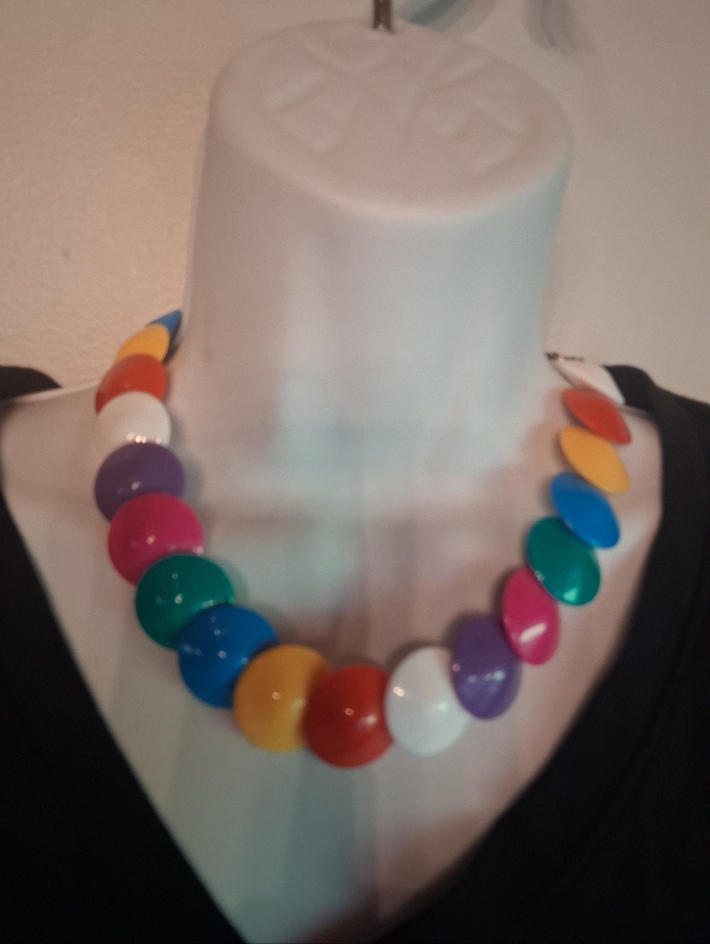Colorful Multicolor Dome Necklace - Statement Women’s Jewelry